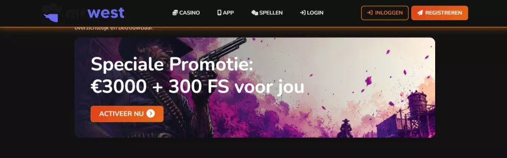 Mr West Casino 2000 Euro Willkommensbonus und Freispiele